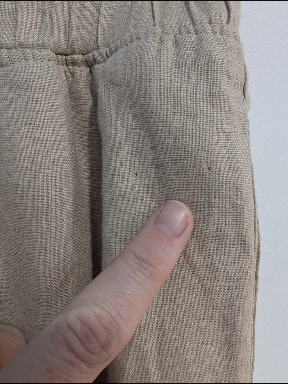 Quince 100% European Linen Wide Leg Pants Driftwood Size Small